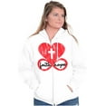 thumbnail image 4 of Faith Hope Love Cross Eternal Life Zip Hoodie Sweatshirt Women Brisco Brands S, 4 of 5