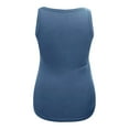 thumbnail image 6 of Sngxgn Women's Camisole Tank Top Undershirt Spaghetti Strap Basic Camisoles(Blue,M), 6 of 6