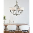 thumbnail image 2 of Cal Lighting 6 Light Chandelier in Brushed Steel, 2 of 2