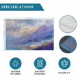 thumbnail image 6 of Abstract Oil Painting Placemats Set of 4, Vintage Modern Art Forest Mountain Placemats for Dining Table, Place Mats for Kitchen Tabletop, Waterproof Wipeable Dining Table Mats Set, 6 of 9