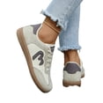 thumbnail image 5 of Willtoo Women's Fashion Sneakers Flat Low-Top Lace-Up Comfortable School Casual Tennis Shoes Non Slip Walking Travel Shoes, 5 of 5