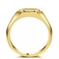 thumbnail image 4 of 18K Yellow Gold/White Gold Filled Men's Micro CZ 925 Silver Wedding Ring Sz 8-13, 4 of 5