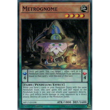 YuGiOh 2017 Mega-Tin Mega Pack Common Metrognome MP17-EN198