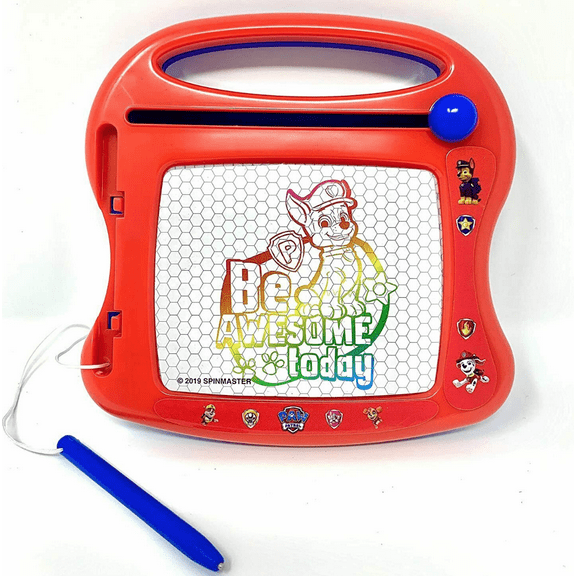 Nickelodeon Paw Patrol Rainbow Magnetic Sketcher – Kids Mess-Free Doodle Travel Board – Ages 3  (Multiple Colors)