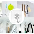 thumbnail image 3 of Wall Hooks Robe Towel Hooks - 26 Packs Transparent Waterproof Sticky Hooks Oilproof Seamless Shower Hooks Stick Coat Hooks, 3 of 5