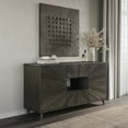 thumbnail image 2 of Jofran Reece 60" Mid-Century Modern Starburst TV Stand Console Storage Cabinet, 2 of 11