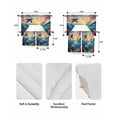 thumbnail image 6 of Blue Coastal Kitchen Curtains Swag Valance and Tier Curtains Set 36 Inch Length, Dolphin Summer Beach Nautical Ocean Rod Pocket Drape Panels Pair Swag Curtain for Bathroom/Cafe/Window, 6 of 6
