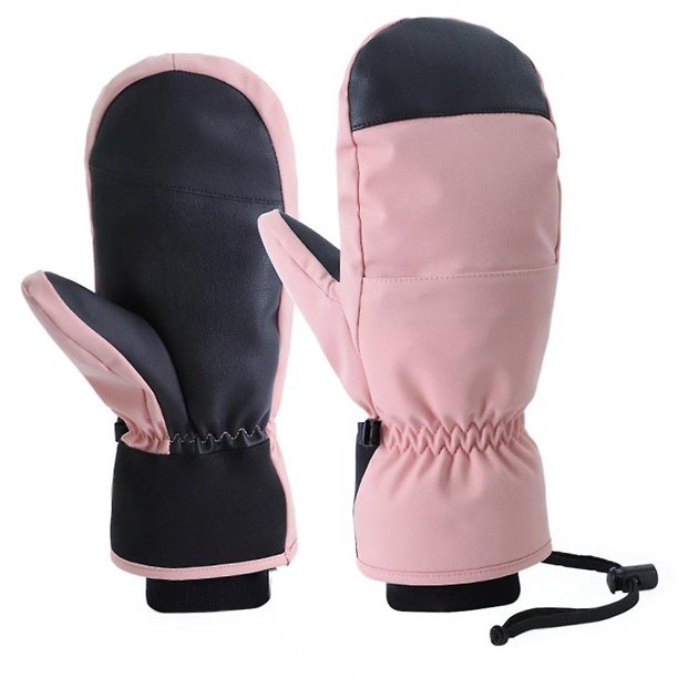 L Guantes de snowboard Manoplas Guantes de esquí impermeables con pantalla táctil cálida