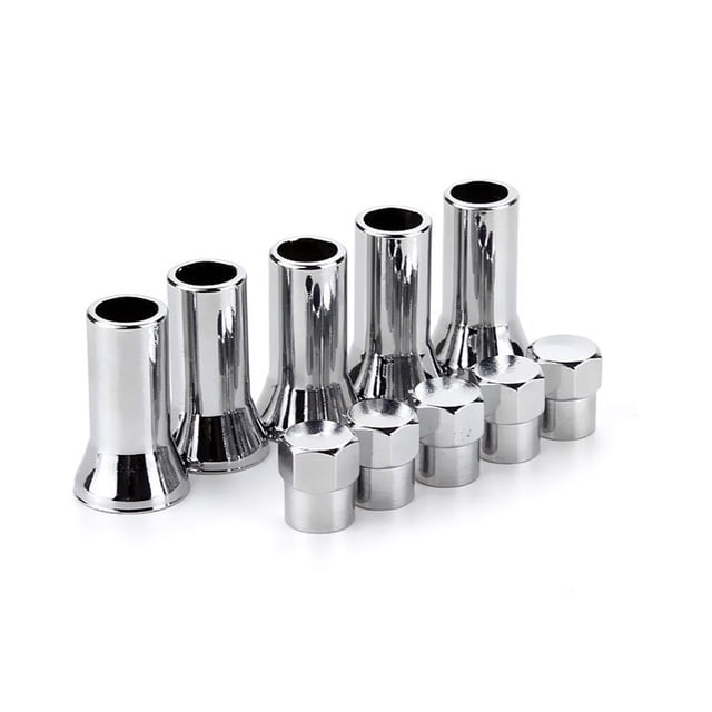 EXHUMKY 2Jgo Tapas Y Fundas Para Válvulas Carro Único En Plata Protección Contra Temperatura