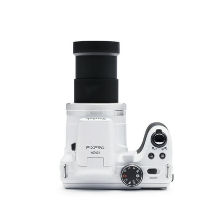 KODAK PIXPRO AZ421 Bridge Digital Camera - 16MP 42X Optical Zoom HD720p (White)