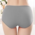 thumbnail image 4 of Bigersell Bikini Underwear for Women Clearance Woman Underwear Cotton Period Panty Style P-266 Spandex Shaping Panties Thong Underwear Briefs High Waist Women's Panties Gray L, 4 of 5