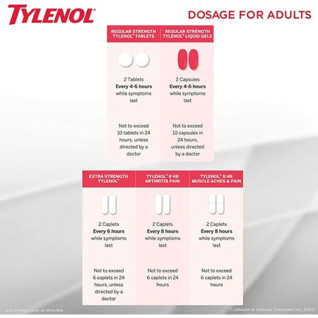 Tylenol 8 HR Arthritis Pain Acetaminophen Extended, 100 ct