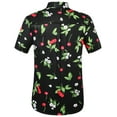 thumbnail image 2 of SSLR Mens Hawaiian Shirts Short Sleeve Casual Button Down Shirts, 2 of 7