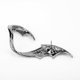 thumbnail image 5 of Pendientes de acero inoxidable JAMW para mujer cruzados de dragón punk, 5 of 5