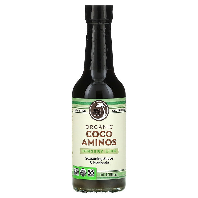 Big Tree Farms, Organic Coco Aminos, Seasoning Sauce & Marinade, Gingery Lime, 10 fl oz