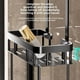 thumbnail image 5 of Estante de Almacenamiento de Pared para Baño, Sin Perforaciones, Organizador de Artículos de Tocador para Sobre la Puerta, Estante Colgante de 2 para Baño., 5 of 5