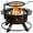 Black-24'' bowl, variant on BALI OUTDOORS 32 inch Fire Pit with Poker, Wood Burning Fire Pit Patio for Outside with Grill