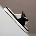thumbnail image 4 of Shadoumai Outdoor Slippers for Women Fluffy House Slippers Open Toe Soft Thick Memory Foam Slippers Non- Comfy Fuzzy Indoor Shoes, 4 of 4