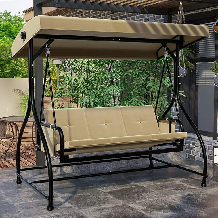 Garden treasures discount 3 person swing