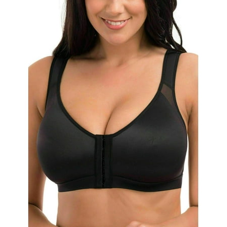 Xingqing Women Full Coverage Front Closure Wire Free Posture Corrector Bra Wireless Back Support Lift Up Yoga Bra Underwear