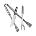 thumbnail image 3 of 5-Piece Grill Kit with Carry Case, Including Tongs, Spatula, Fork & Basting Brush Stainless Steel BBQ Tool Set, 3 of 5