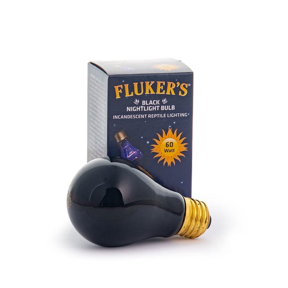 Bombilla nocturna negra Fluker's de 60 W para reptiles