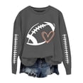 thumbnail image 3 of LIZUOJUN Crewneck Sweatshirt for Women Oversized Pullover Football Graphic Tee Long Sleeve Casual Game Day Outfits for Women Fall Winter 2026 Cozy Vintage Style L, 3 of 8