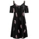 thumbnail image 5 of ICHUANYI Clearance Women Casual Zipper Printing V-Neck Strapless Sexy Sling Short Dress(Pink, XXL) ICHUANYI WER2023080815369, 5 of 6