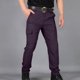 thumbnail image 1 of Ceisia Men's Solid Color Nylon Quick-Dry Cargo Pants, Multi-Pocket Waterproof Outdoor Trousers for Men Purple L Gifts, 1 of 4