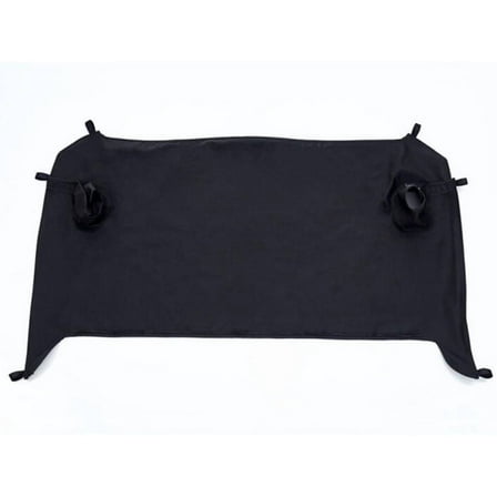 Rampage by RealTruck Tonneau Cover | Vinyl, Black Diamond Color | 731035 | Compatible with 2007 - 2018 Jeep Wrangler JK Unlimited 4-Door