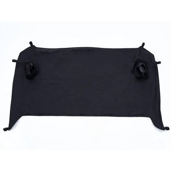 Rampage by RealTruck Tonneau Cover | Vinyl, Black Diamond Color | 731035 | Compatible with 2007 - 2018 Jeep Wrangler JK Unlimited 4-Door