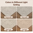 thumbnail image 7 of Design&I 2'x3' Ultra Soft Door Mat, Beige Faded Yellow Intricate Interlocking Motifs Farmhouse Vintage None Fluffy Washable Easy Care Indoor rug for Bedside Entryway, 7 of 7