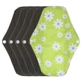 thumbnail image 5 of 5pcs Bamboo Charcoal Washable Incontinence Pads Reusable Cloth Pads Menstrual Pads Highly Absorbent Cloth Panty Pads, 5 of 8