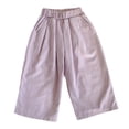 thumbnail image 4 of StSilkitty Girls Ruffle Pants High Waist Elastic Casual Wide Leg Pants with Pockets Solid Color Lightweight Soft Trousers, 4 of 7