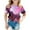 Z3-Hot Pink, variant on Summer Toddler Girl Clothes Crewneck Galaxy Print Basic Top Blouse Lightweight Comfort Holiday Shirt for Toddler Kids,Blue,110