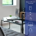 thumbnail image 4 of VIVO Black 20 inch Over Couch Swivel Table, Laptop Desk for Remote Work, 4 of 8