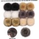 thumbnail image 2 of Beibei - 14 bolas de pompón de piel sintética, bolas de pompón de piel sintética para sombreros, bolas de pompón suaves y esponjosas con botón a presión para llaveros de sombreros, 2 of 4