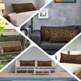 thumbnail image 6 of Leopard Long Body Pillow Covers, Brown Vintage Leopard Print Soft Breathable Throw Pillow Cases with Invisible Zipper, Decorative Pillowcase Pillows Protectors for Sofa Bed Couch 20"x60", 6 of 9