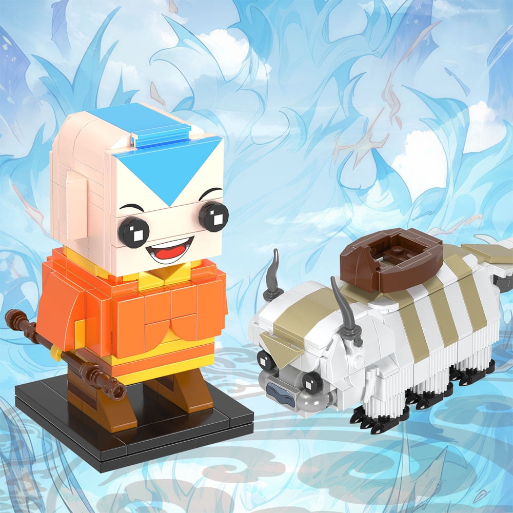 NEW Last Airbendered Aang Momo Appa Building Block Set Cartoon Animation Figures Model Toys Movie Fans Boys and Girls Gifts