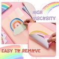 thumbnail image 4 of Placas de identificación Henoyso Rainbow, 108 unidades, para escritorios de aula, 4 of 7