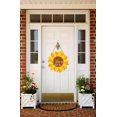 thumbnail image 4 of Eveokoki Summer Door Sign Sunflower Welcome Home Door Hanger Vintage Door Sign Front for Door Decoration Wreaths Decorations Door Hanging Farmhouse Porch Wall Outdoor 12"x12", 4 of 5