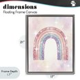 thumbnail image 4 of Stupell Industries Eclectic Pastel Disco Rainbow Sparkles Gray Floating Frame Canvas Art, 17 x 21, by Lil' Rue, 4 of 8