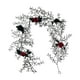 thumbnail image 2 of Corona de Halloween Marchita con Rosas Artificiales, Adorno Decorativo de Ratán Negro para Puerta o Pared., 2 of 6