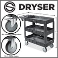 thumbnail image 7 of Utility Service Cart with Wheels, 40x17 Heavy Duty 550 lb. Capacity with 3 Shelves and Two 5" Swivel Casters, 7 of 7
