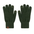 thumbnail image 2 of Inglocry Winter Gloves for Womens and Mens Casual Fashion 2026 Warm Solid Color Gloves Army Green 8.6 In, 2 of 3