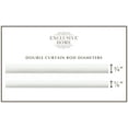 thumbnail image 3 of Exclusive Home Topper Double Curtain Rod and Finial Set, Distressed White, 66"-120", 3 of 5