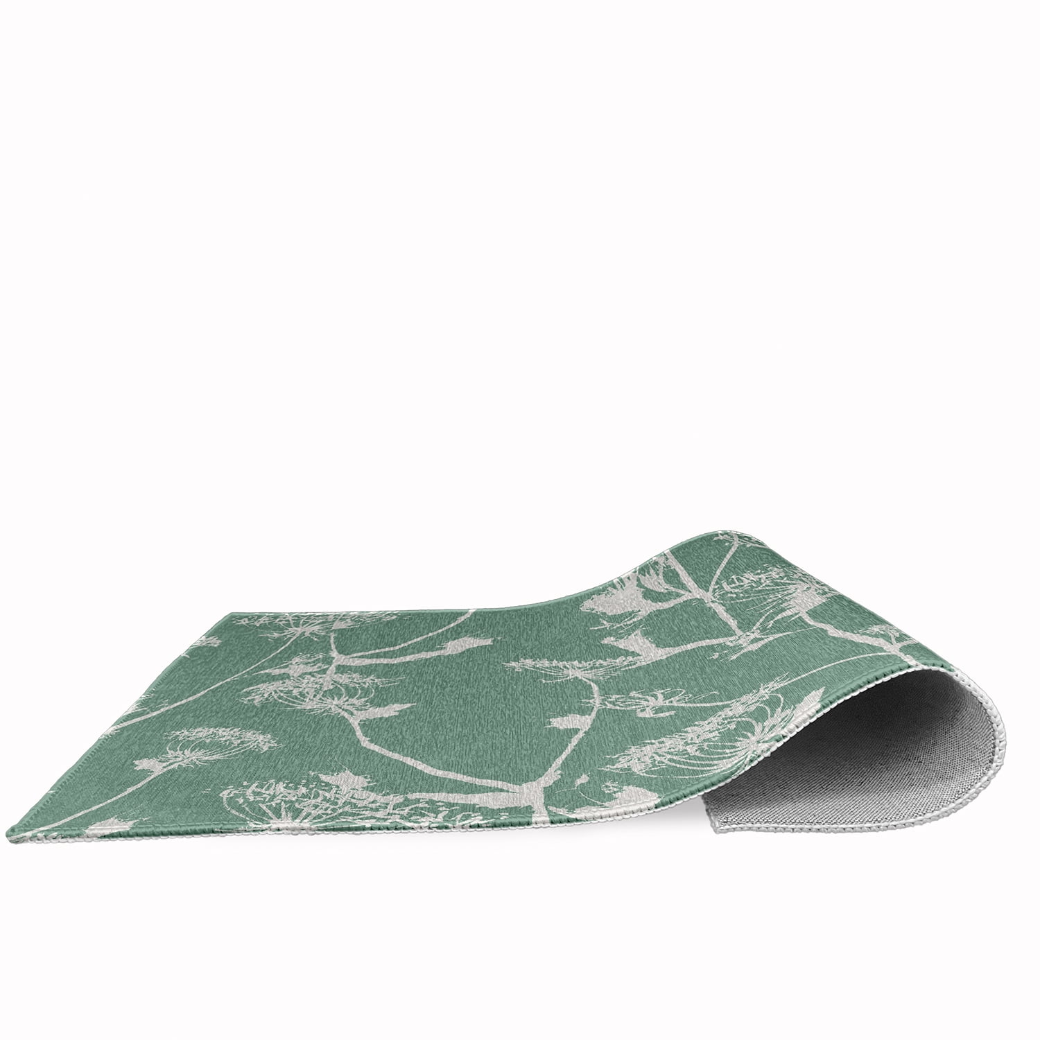 18" x 30" Simply Daisy Windy Blossom Modern & Contemporary Chenille Area Rug, Green