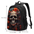 thumbnail image 5 of Daiia Vintage Butterfly Flower Skull Pattern USB Charging Backpack for Men and Women, Anti-Theft Backpack,Travel Backpack,School Backpack,College Backpack,Laptop Backpack, 5 of 7