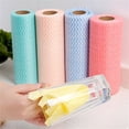thumbnail image 1 of SCZ Paños de limpieza en rollo, trapos de limpieza reutilizables, paños de limpieza desechables para toallas de limpieza, toallas de papel reutilizables para cocina, 1 of 5