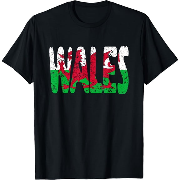 Wales, Welsh Flag, Travel Cymru, Great Britain UK, Wales T-Shirt